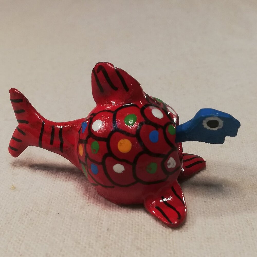 Handpainted Mexican Fish Wobble Bobble Head